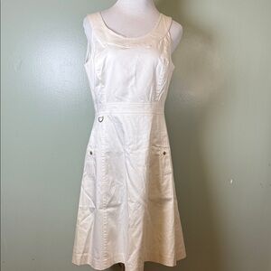 Elegant cream Calvin Klein Sleeveless Dress